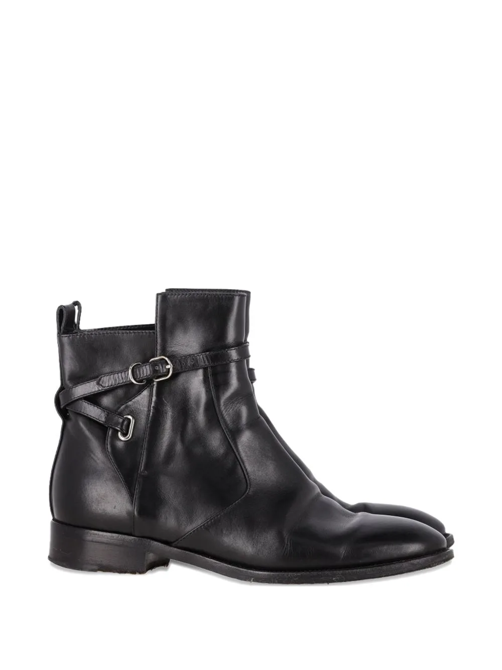 Papier Buckle-Strap Ankle Boots by Balenciaga Pre-Owned
