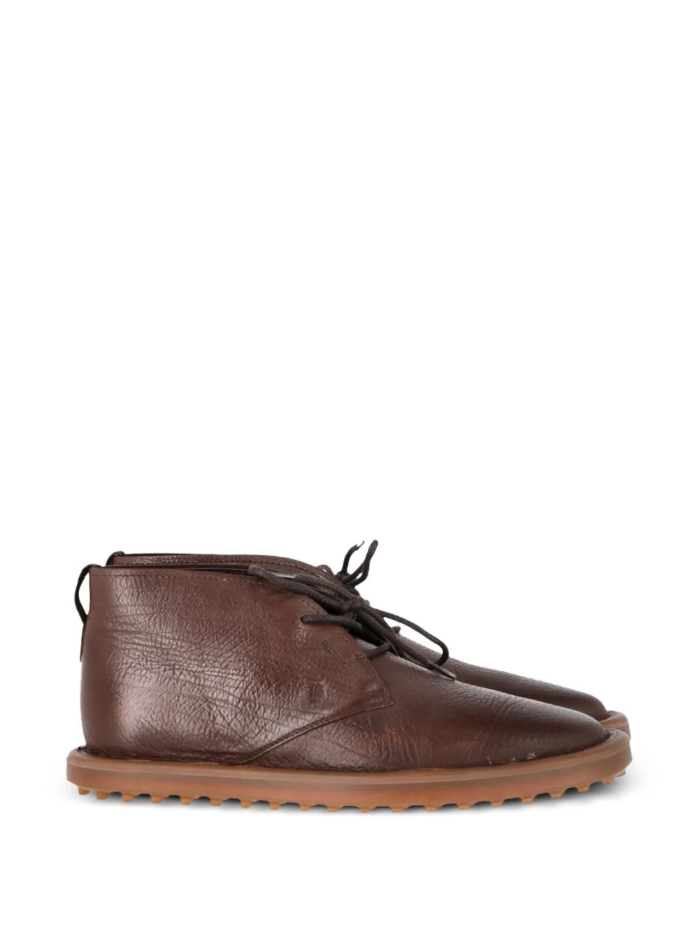 Lace-Up Leather Desert Boots by Tod's Vintage