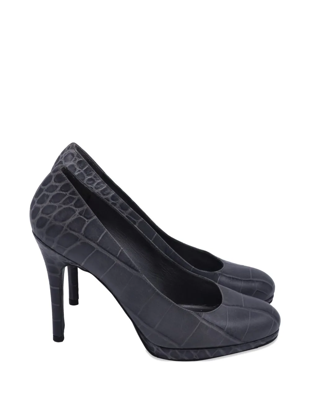 Embossed Round Pumps by Stuart Weitzman