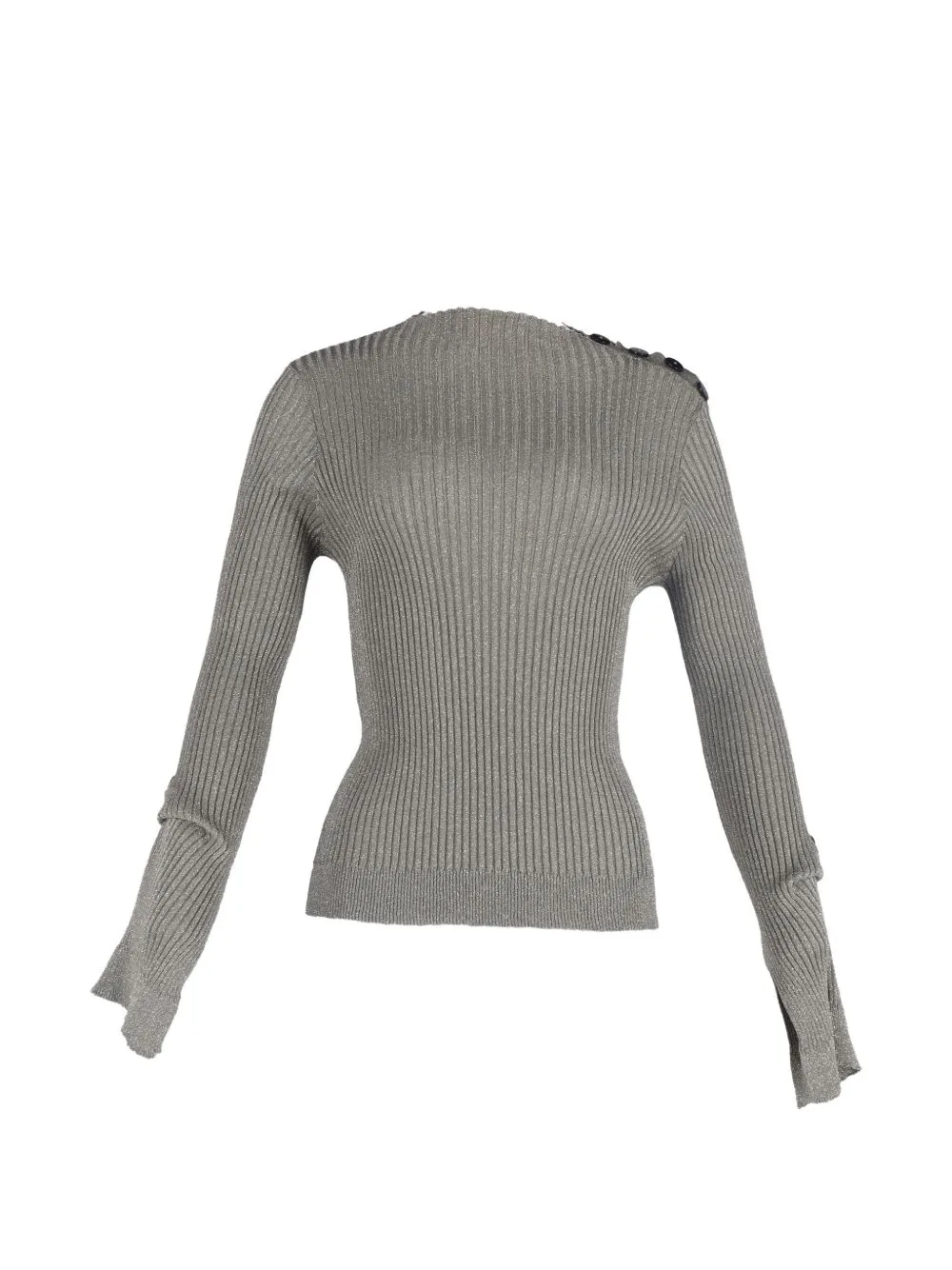 Ribbed-Knit Long-Sleeve Top by Roland Mouret
