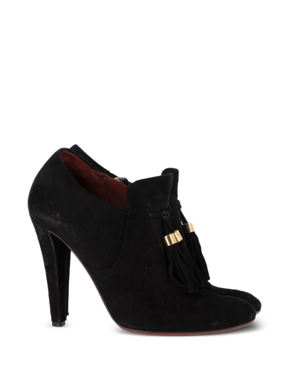 Mischa Tassel Detail Ankle Boots by Gucci Pre-Owned