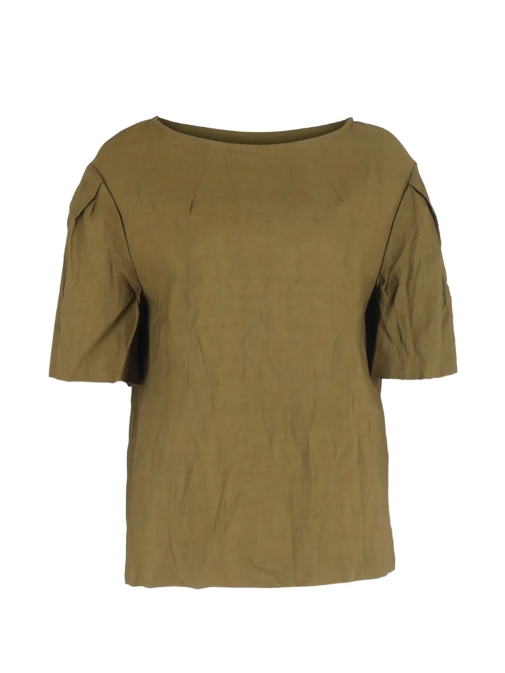 Short-Sleeved Crinkled Blouse by Dries Van Noten Pre-Owned