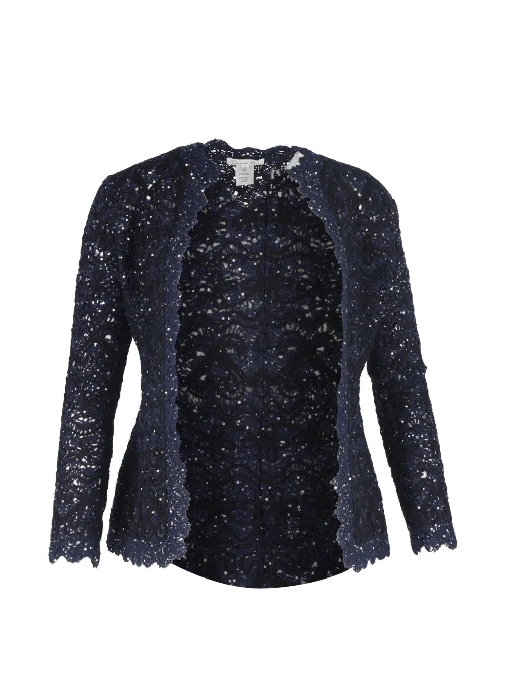 Embroidered Sequin Jacket by Oscar de la Renta Pre-Owned