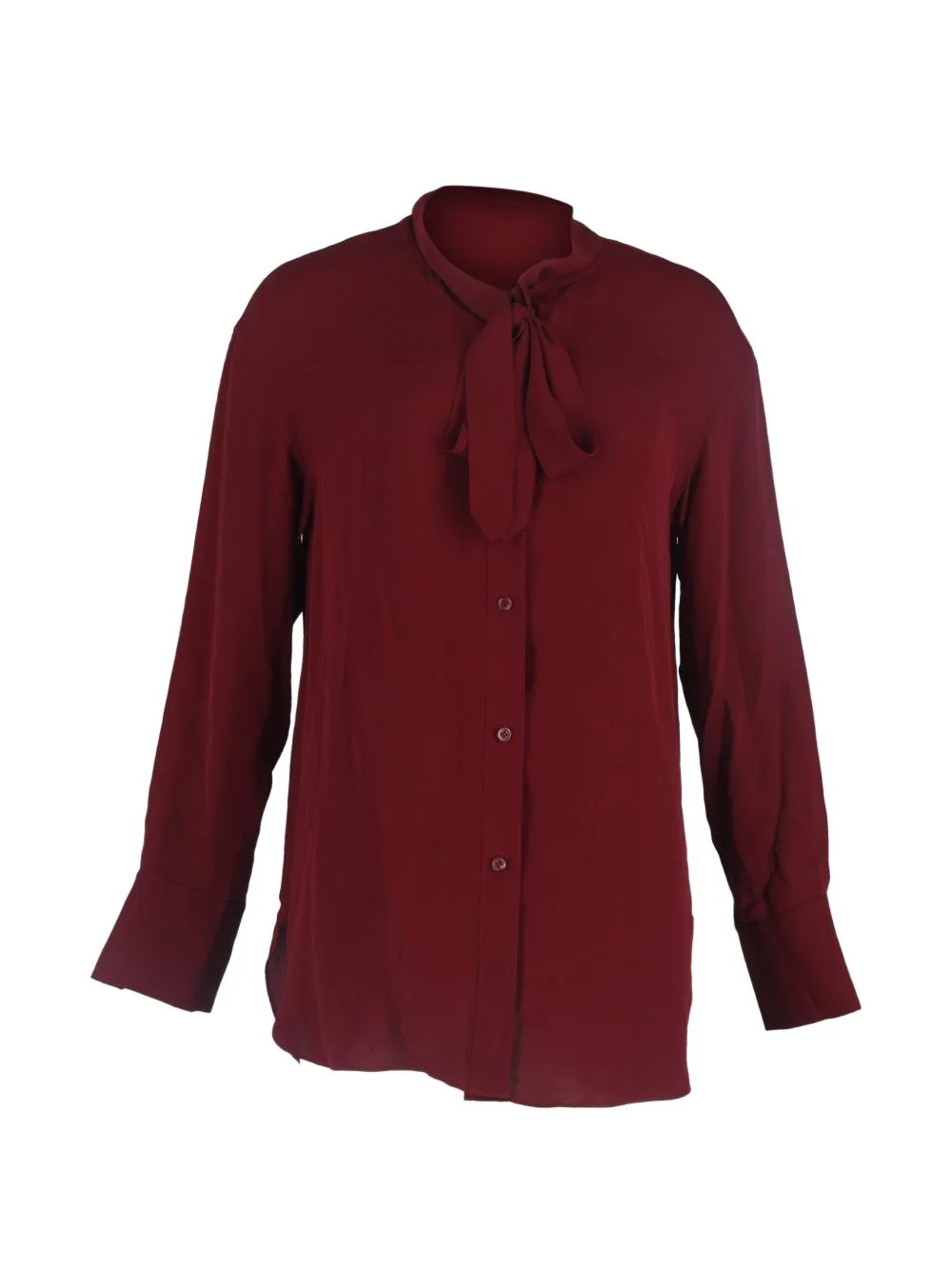 Ribbon-Detail Buttoned Shirt by Theory