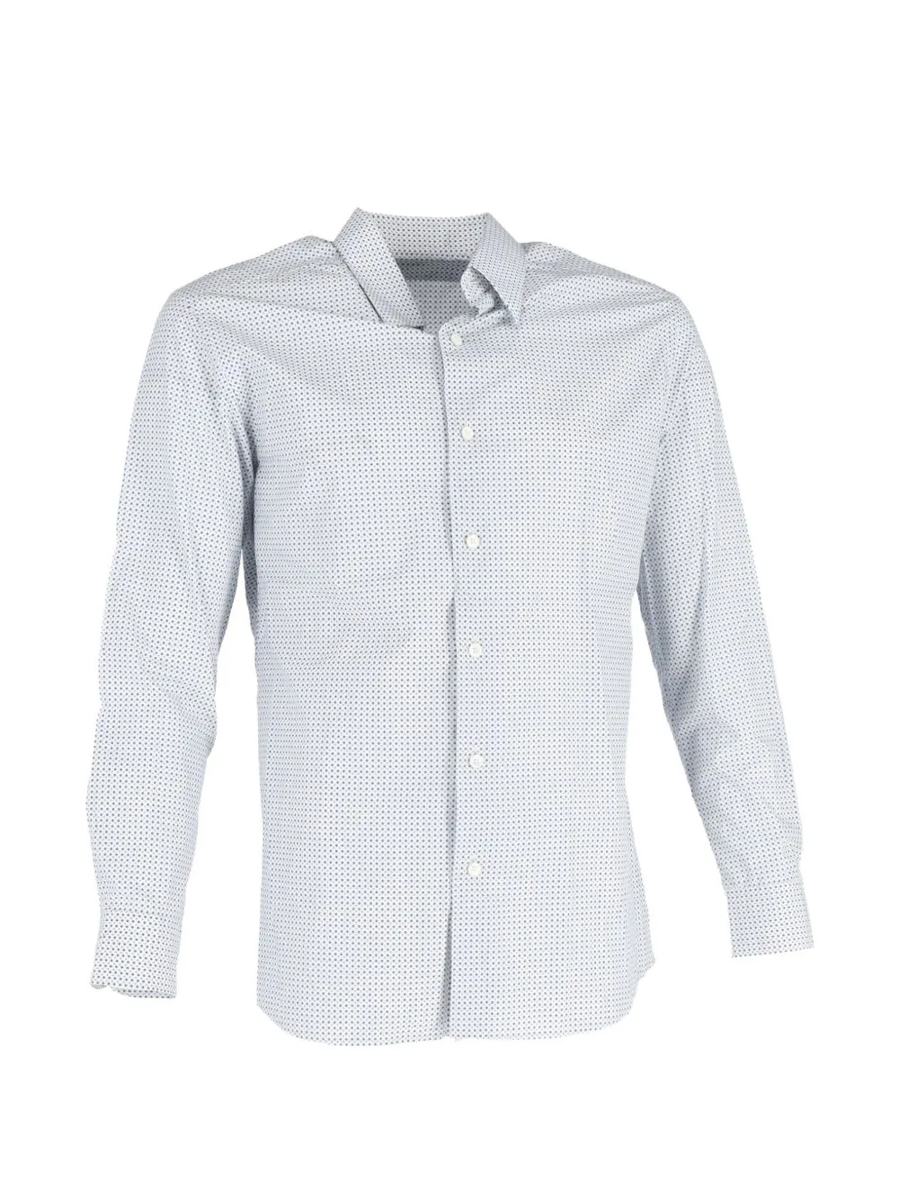 Printed Buttoned Long-Sleeve Shirt by Ermenegildo Zegna Vintage