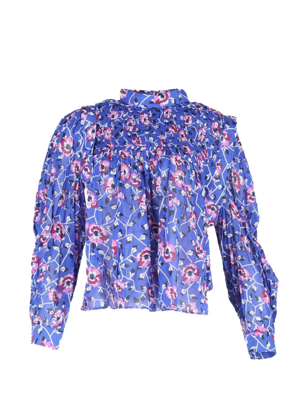 Pintucked Floral Blouse by Isabel Marant Vintage