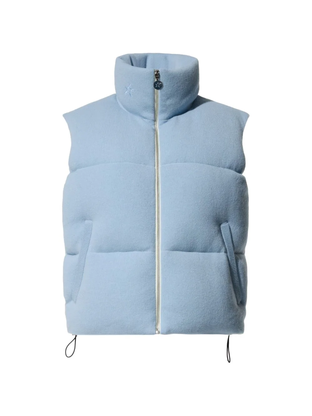 High-Neck Down Gilet by Perfect Moment