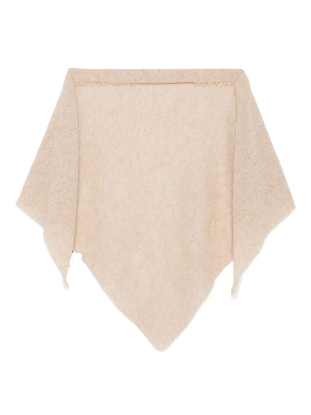 Chal Triax Raw-Edge Triangular Scarf by Faliero Sarti