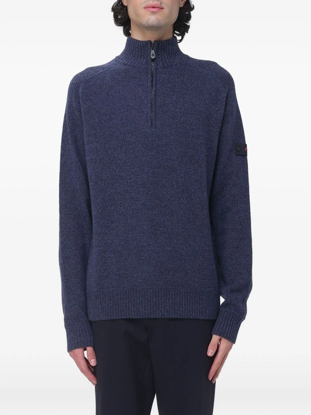 Half-Zip Logo-Patch Sweater by Peuterey