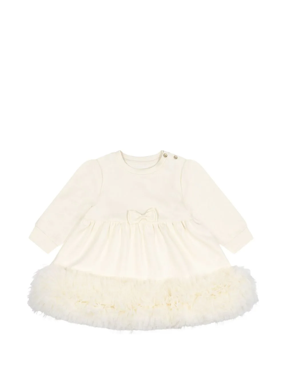 Dawn Tulle-Trim Bow-Detail Dress by ANGEL'S FACE KIDS