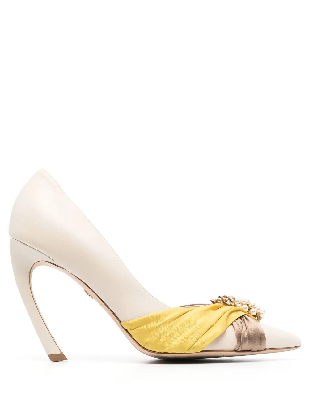 Grapes-Charm Tiger-Tooth Slingback Pumps by Roberto Cavalli