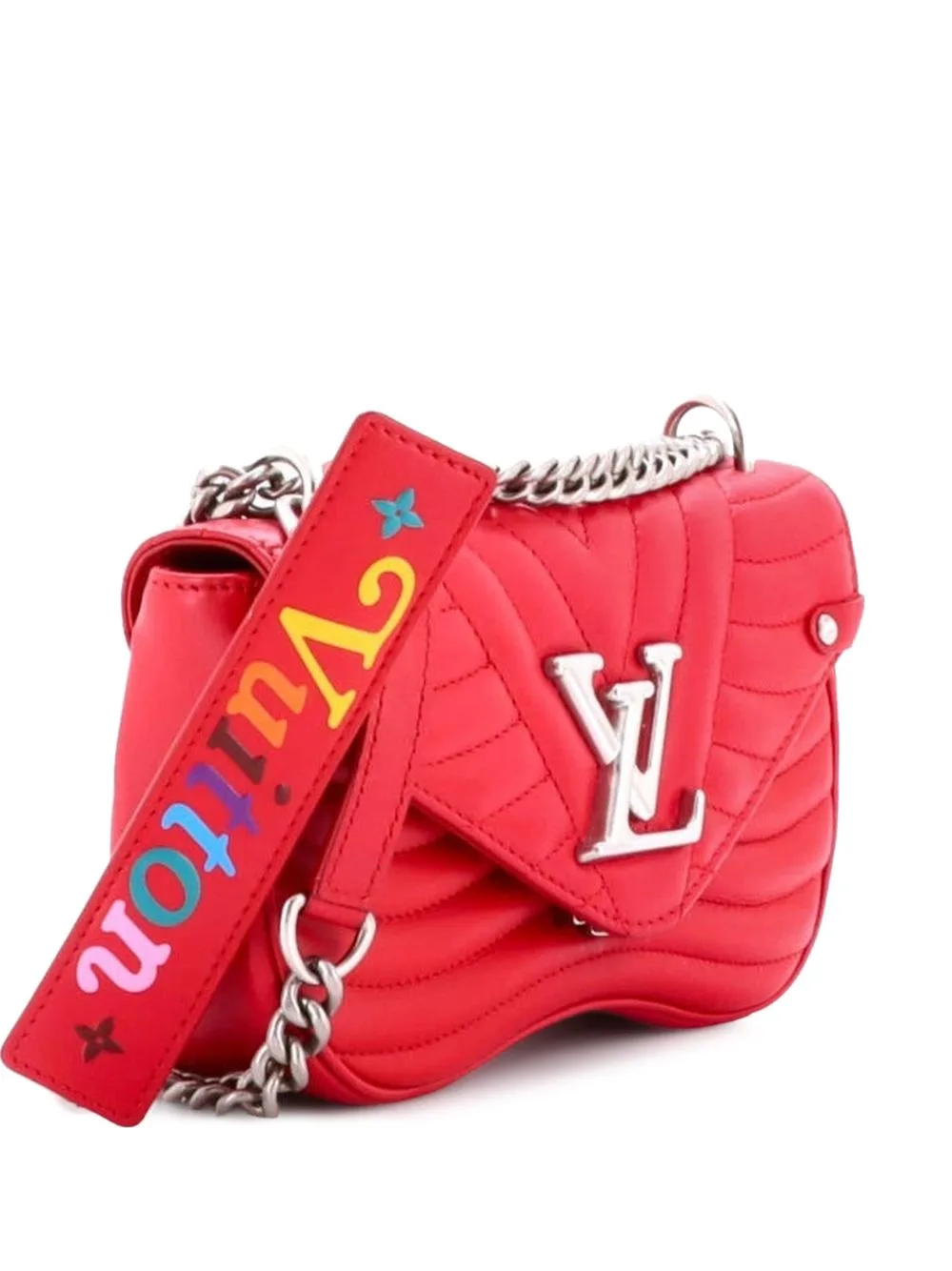 New Wave Chain Bag Quilted Leather PM Shoulder Bag by Louis Vuitton Pre-Owned