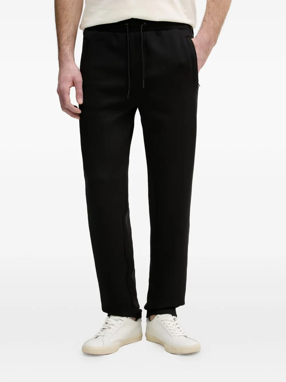 Logo-Tape Drawstring Track Pants by Karl Lagerfeld