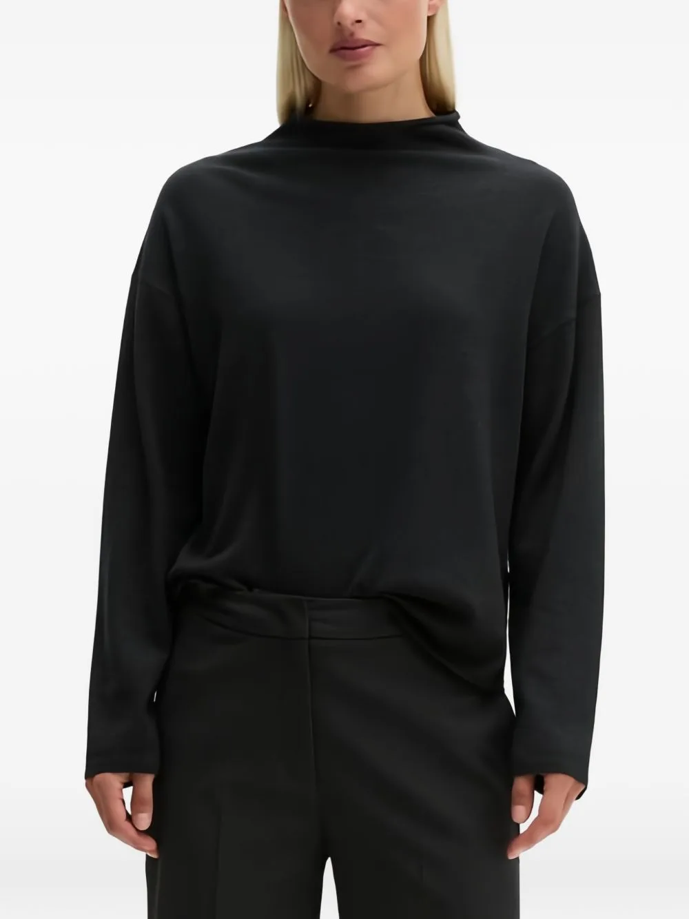 High-Neck Dropped-Shoulder Sweater by Marc O'Polo