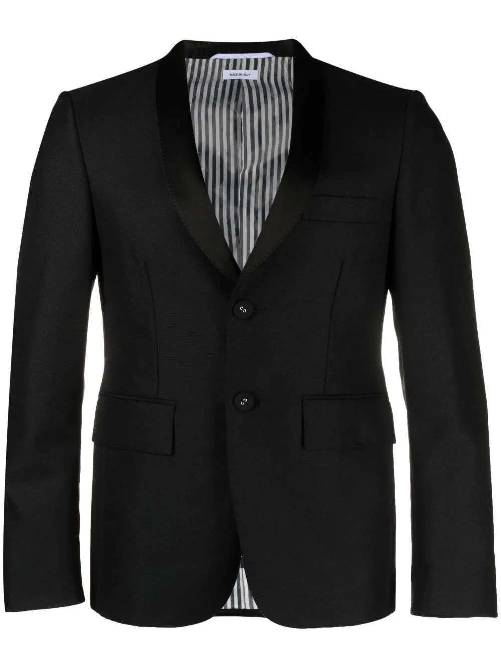 Shawl-Collar Single-Breasted Blazer by Thom Browne