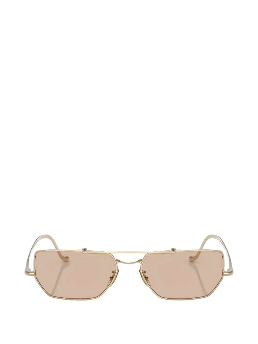 Geometric-Frame Titanium Sunglasses by Oliver Peoples