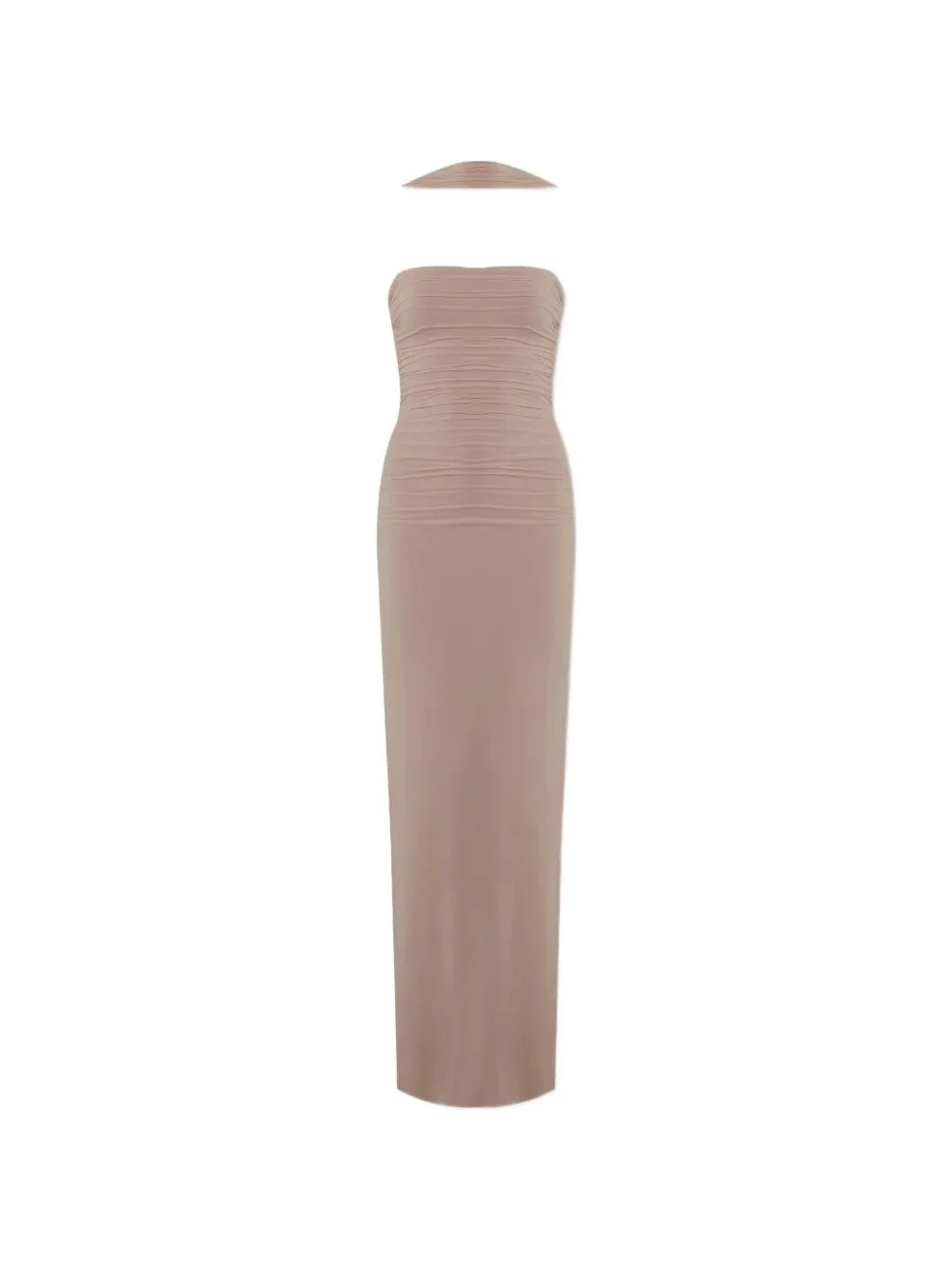Catedral Ruched Cut-Out Beach Dress by Maygel Coronel