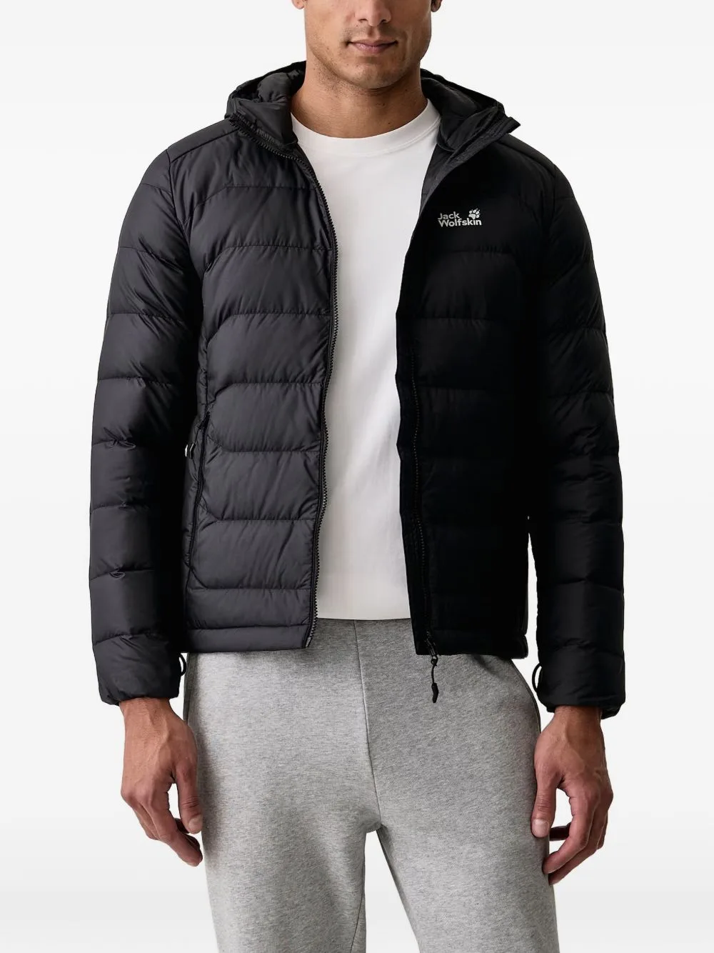 Wild Pass Down Quilted Hooded Jacket by JACK WOLFSKIN
