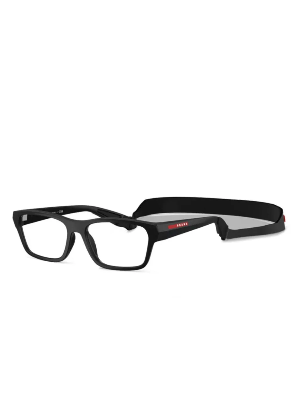 Logo-Print Glasses by Prada Linea Rossa