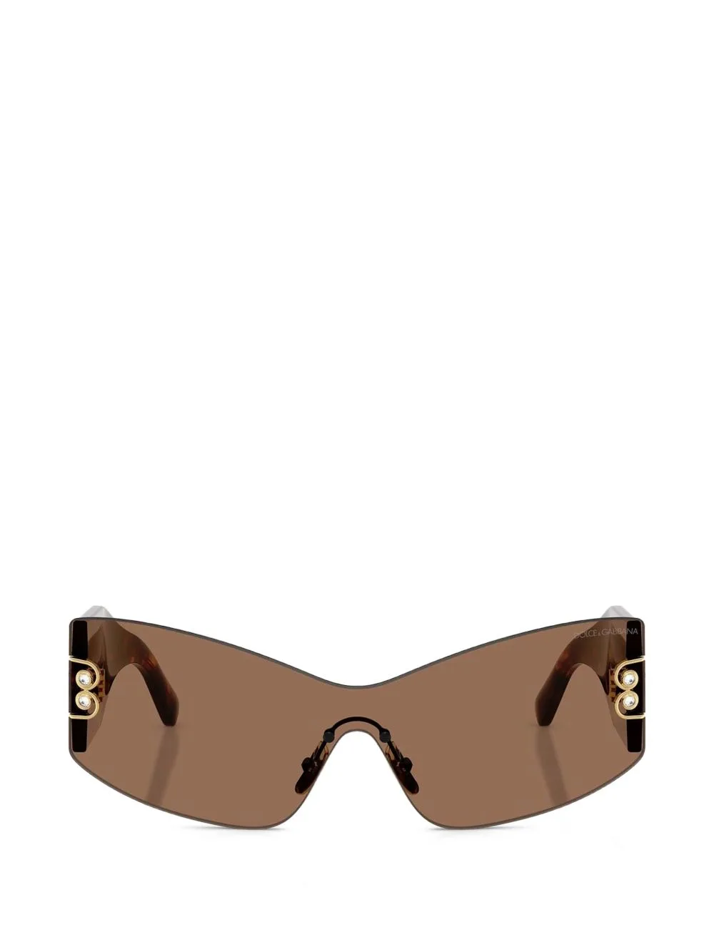 Havana Embellished Sunglasses by Dolce & Gabbana