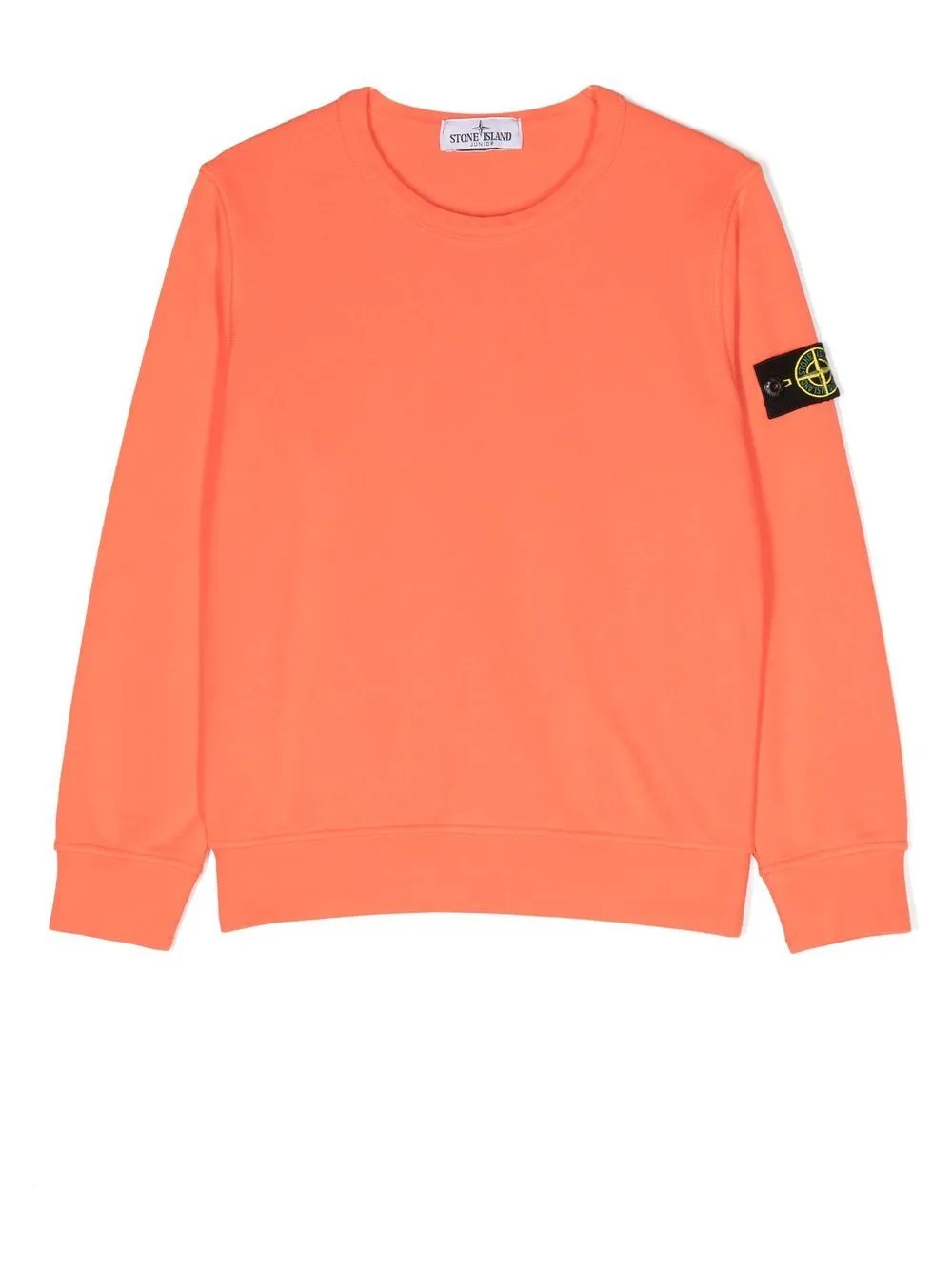 Logo-Patch Long-Sleeve Sweatshirt by Stone Island Junior