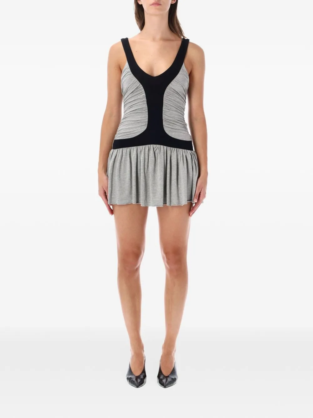 Molly Panelled Ruched Mini Dress by Gimaguas