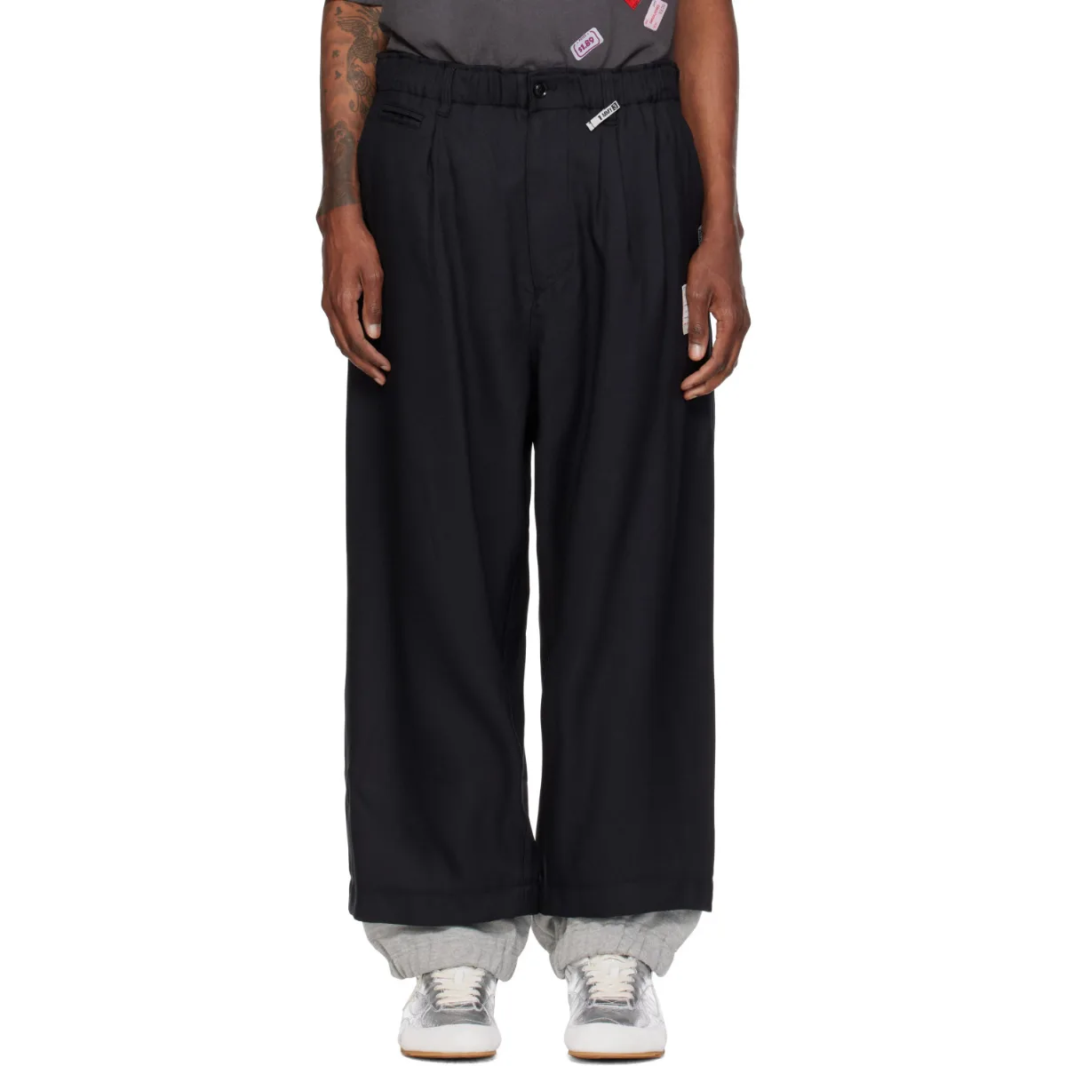 Sweat Layered Twill Trousers by Maison MIHARA YASUHIRO