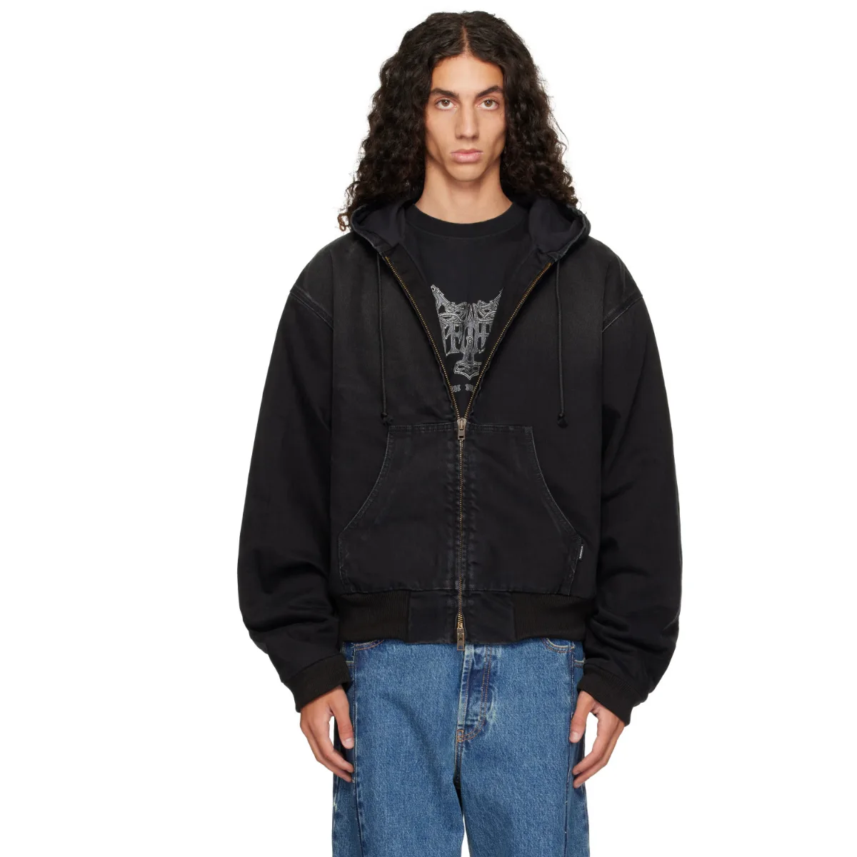 Denim Workwear Bomber Jacket by VETEMENTS