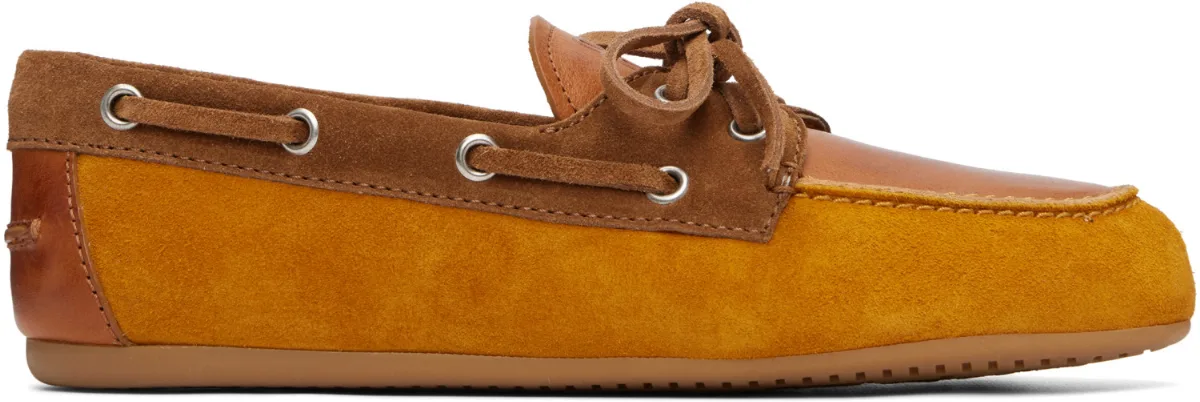 Faded Suede Deck Boat Shoes by Miu Miu