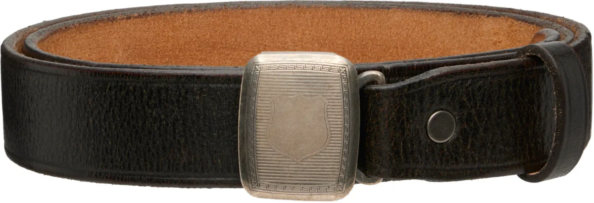 Slider-Buckle Leather Belt by RRL