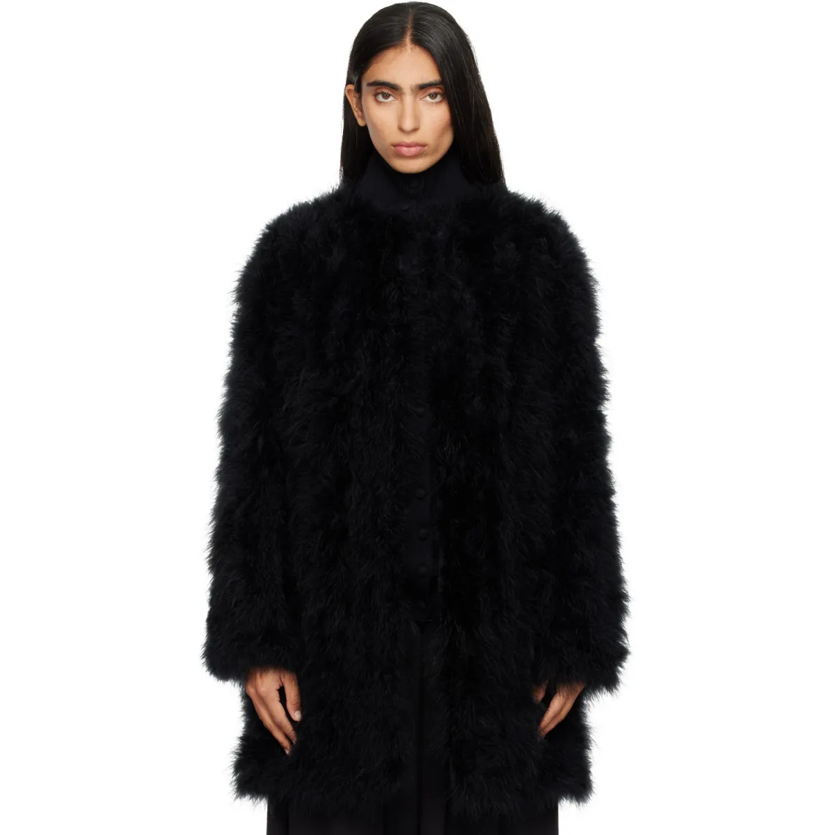 Feather Coat by Yves Salomon