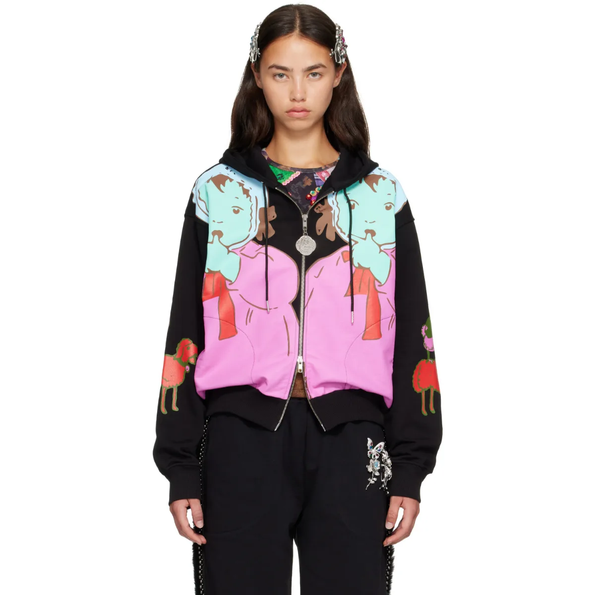 Double Woody Baby Zip Hoodie by Chopova Lowena