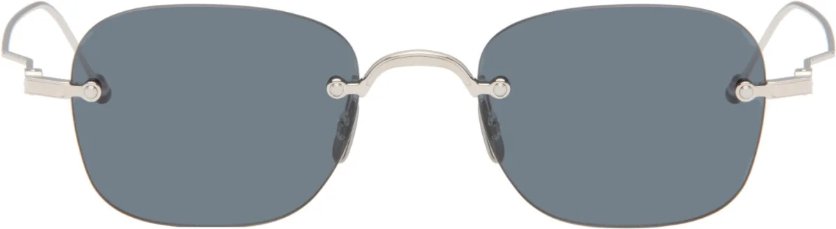 Rectangular Rimless Sunglasses by Thom Browne