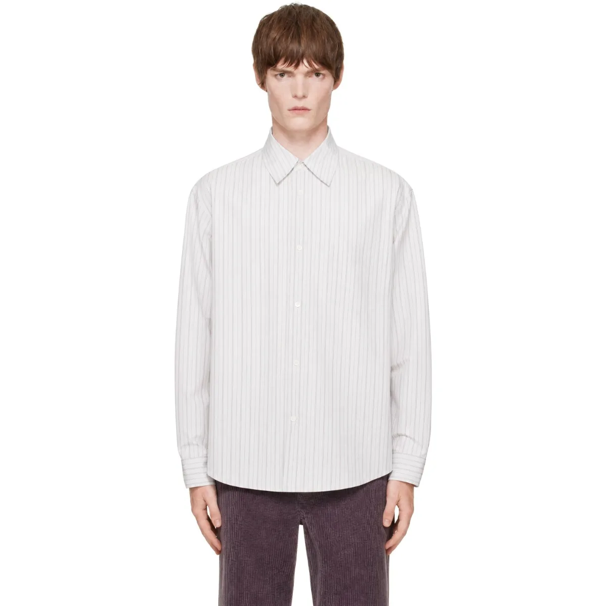 Techno Poplin Thin Stripe Shirt by Marni
