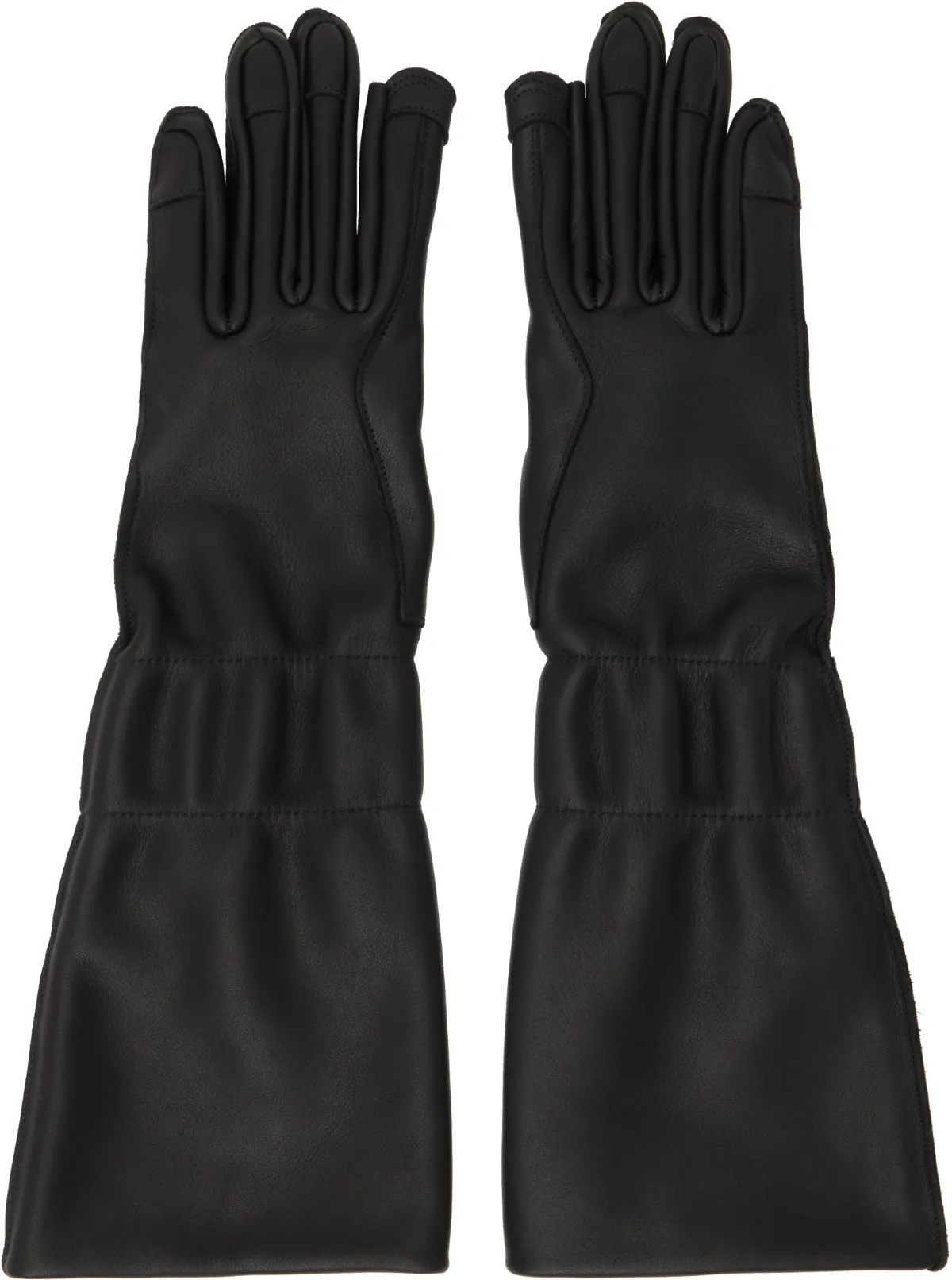 Tower Cuffed Gloves by Rick Owens