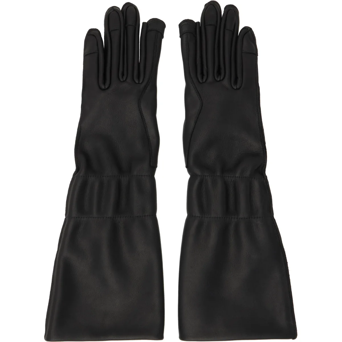 Tower Cuffed Gloves by Rick Owens