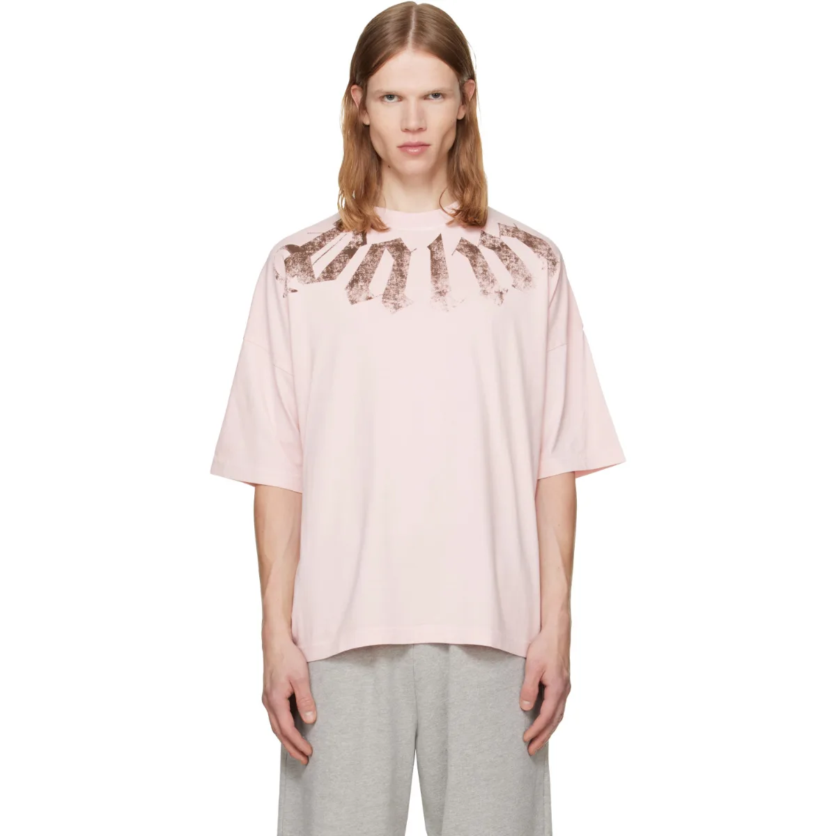 Big Neck Logo Loose T-Shirt by Palm Angels