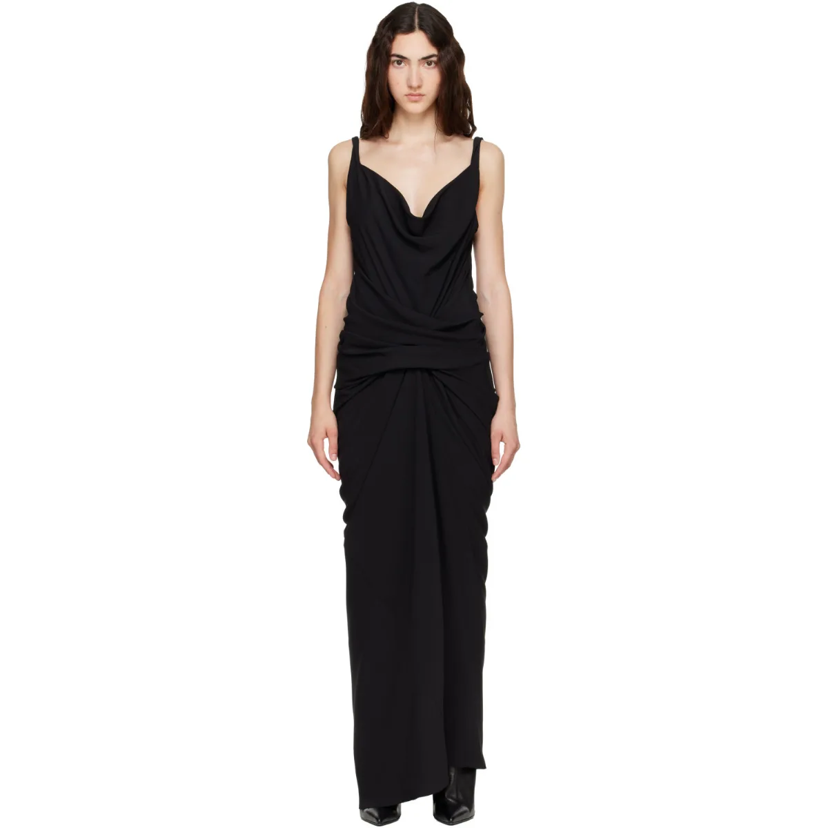 Tower Strutter Draped Maxi Dress by Rick Owens