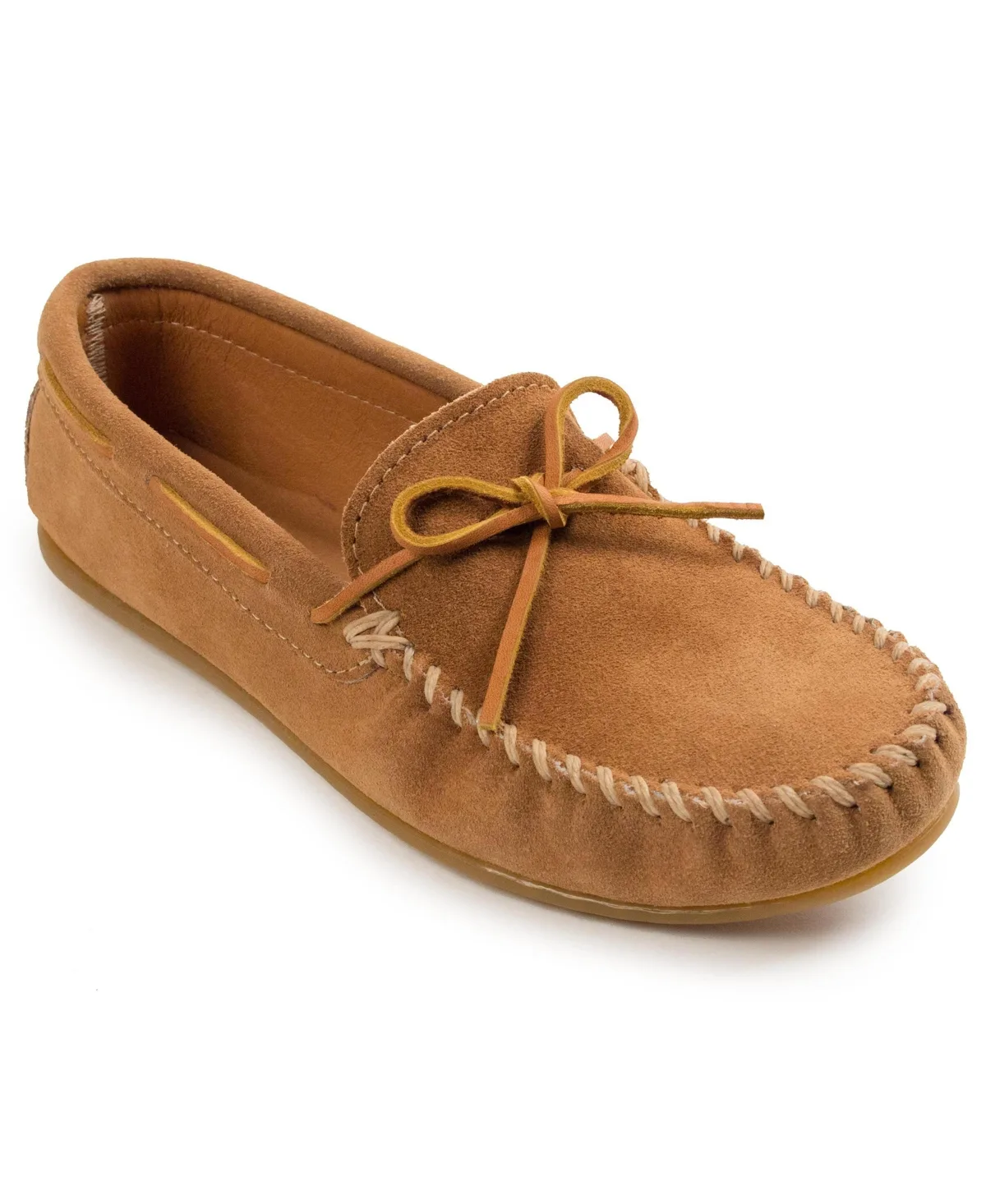 Suede Classic Moc Loafers by Minnetonka