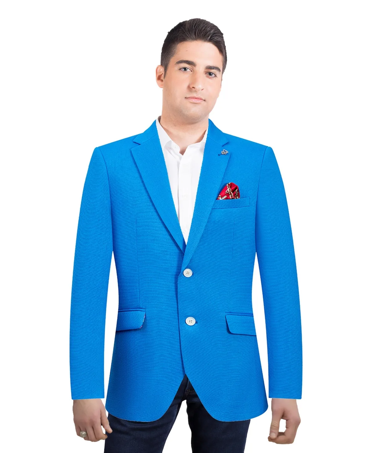 Slim Fit Solid Blazer Sports Coat by Elie Balleh