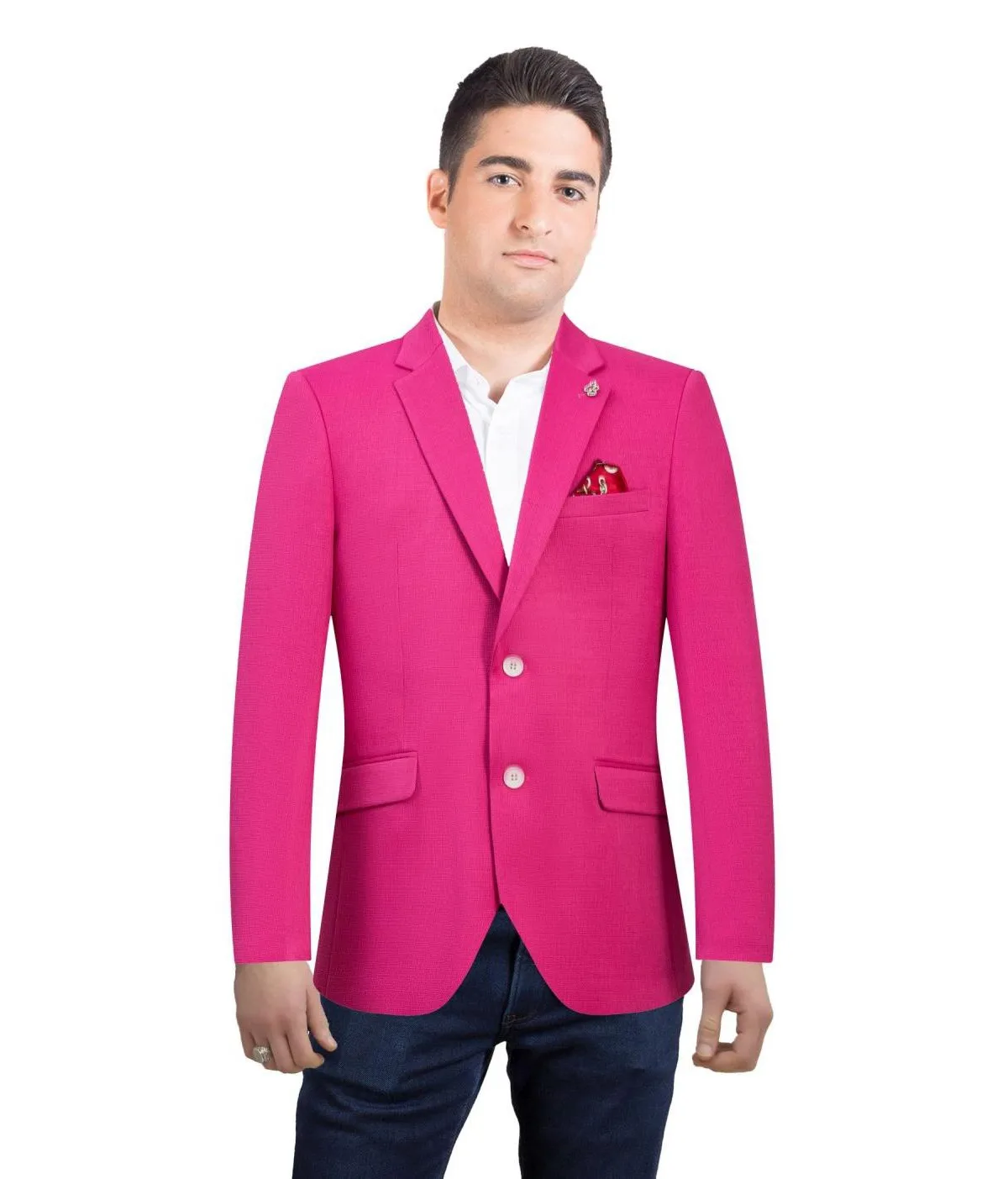 Slim Fit Solid Blazer Sports Coat