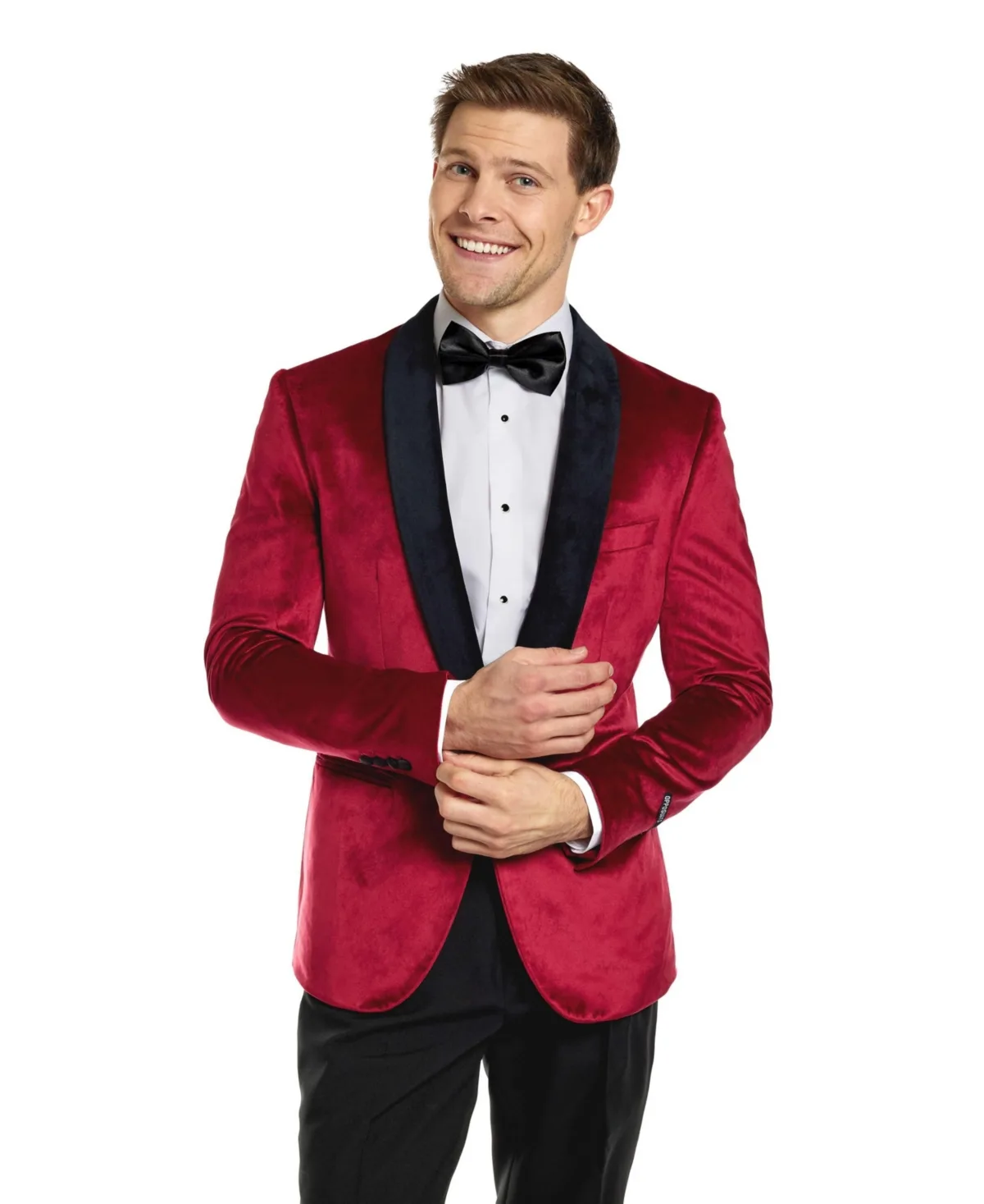 Deluxe Dinner Jacket - Tuxedo Suit Blazer - Burgundy Red by Opposuits