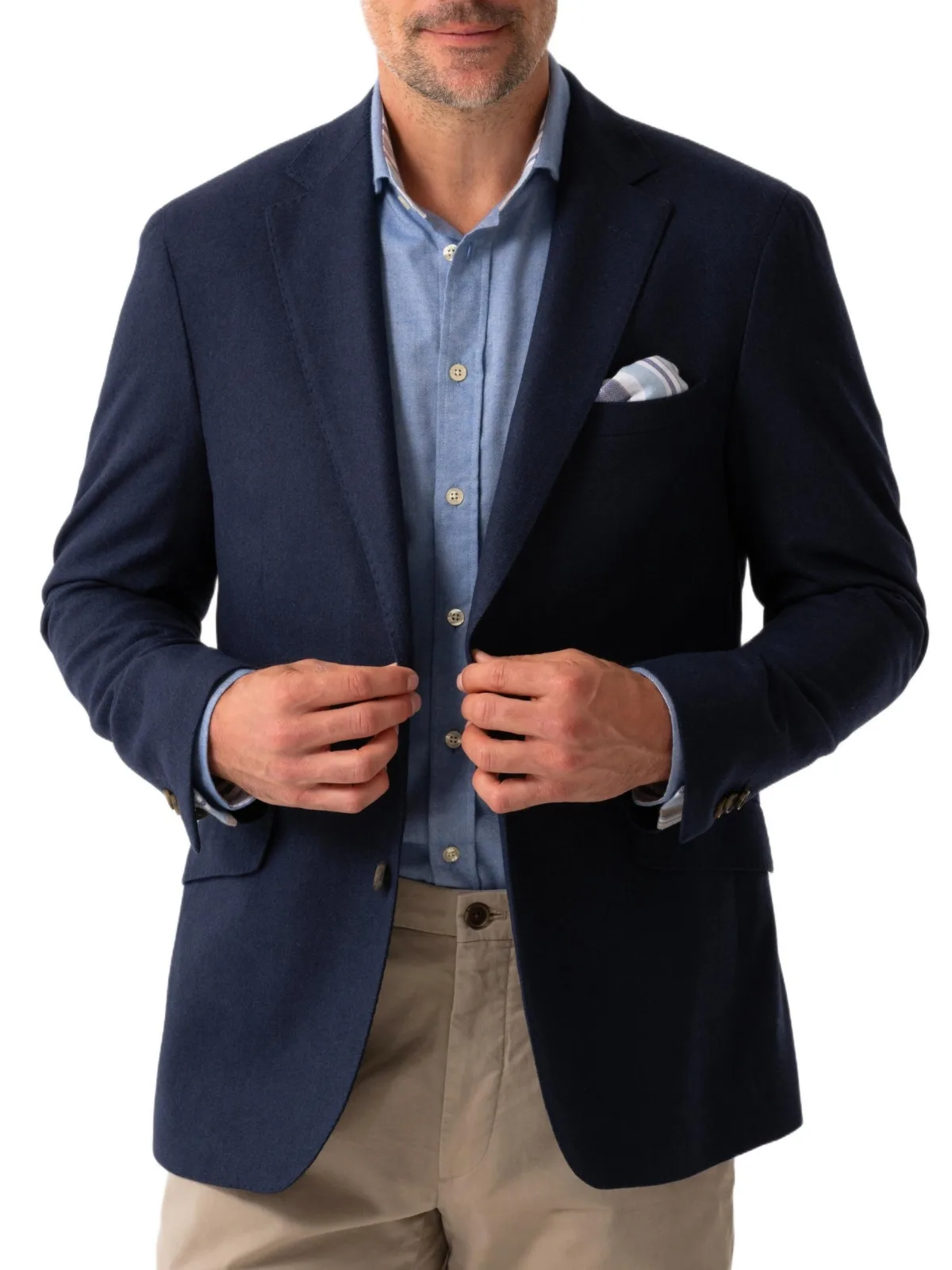 Classic Wool and Cashmere Blend Blazer by Koy Clothing