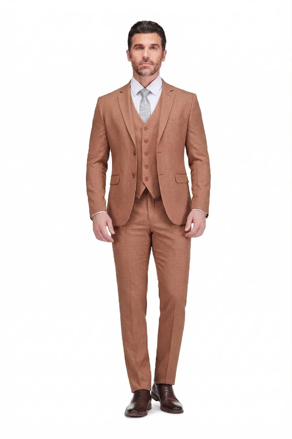 Skinny Fit 3-Piece Suit by Gino Vitale