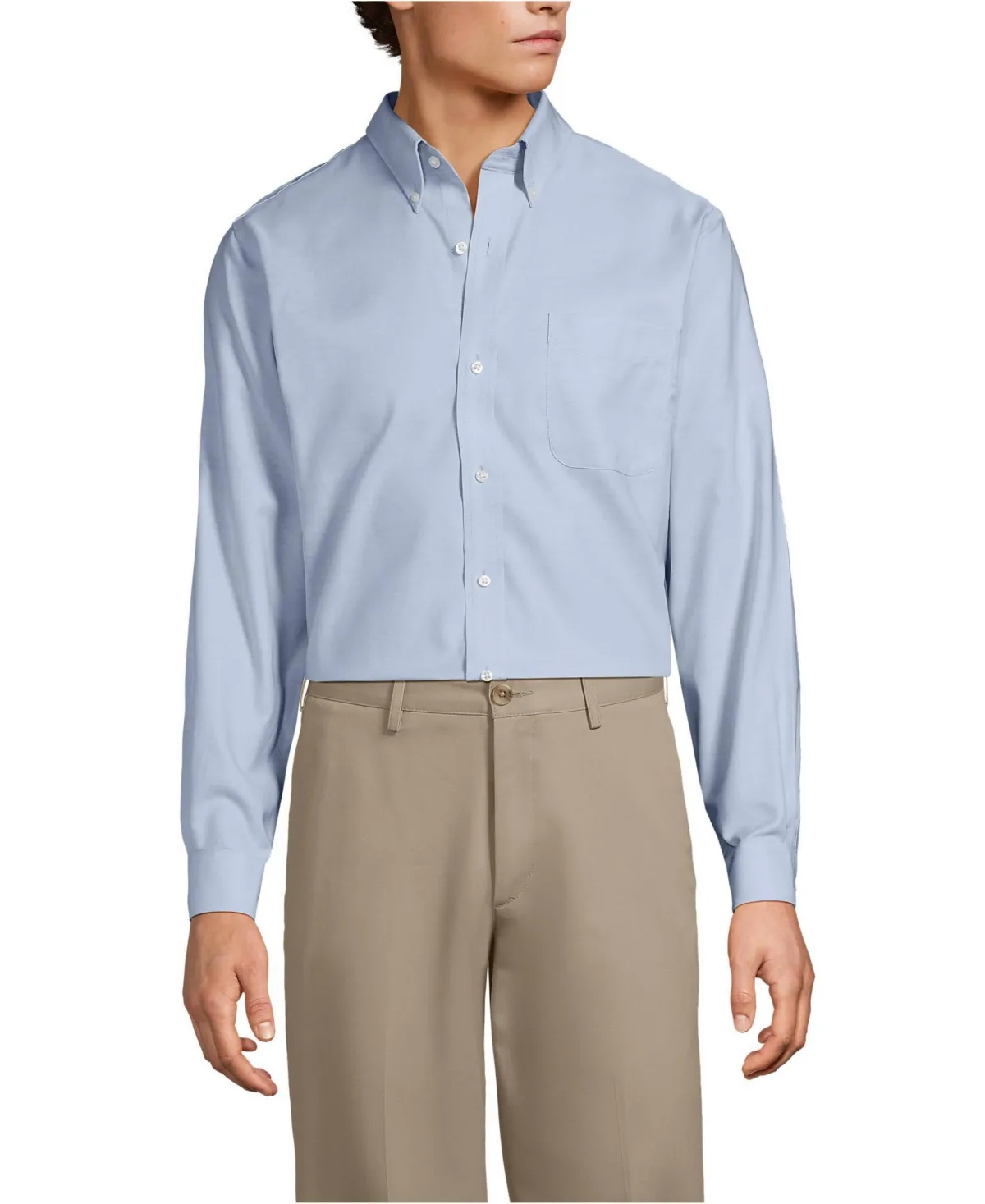 No Iron Supima Oxford Dress Shirt by Lands' End