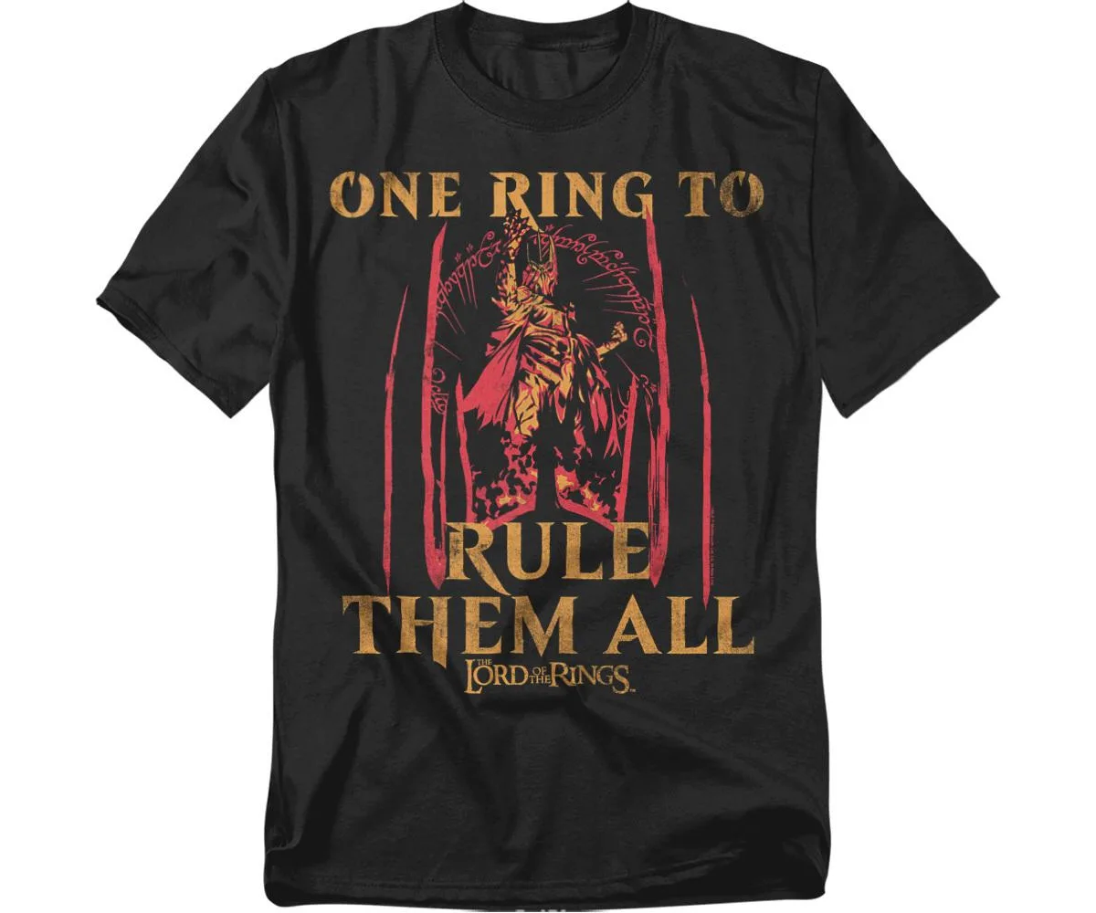 Sauron Helmet and Ring T-Shirt by Lord Of The Rings