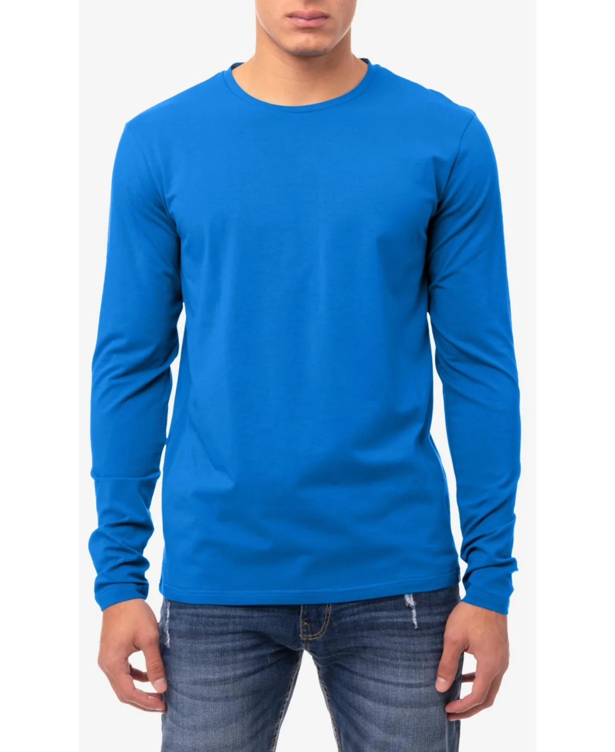 X-Ray Soft Stretch Crew Neck Long Sleeve T-Shirt by Xray