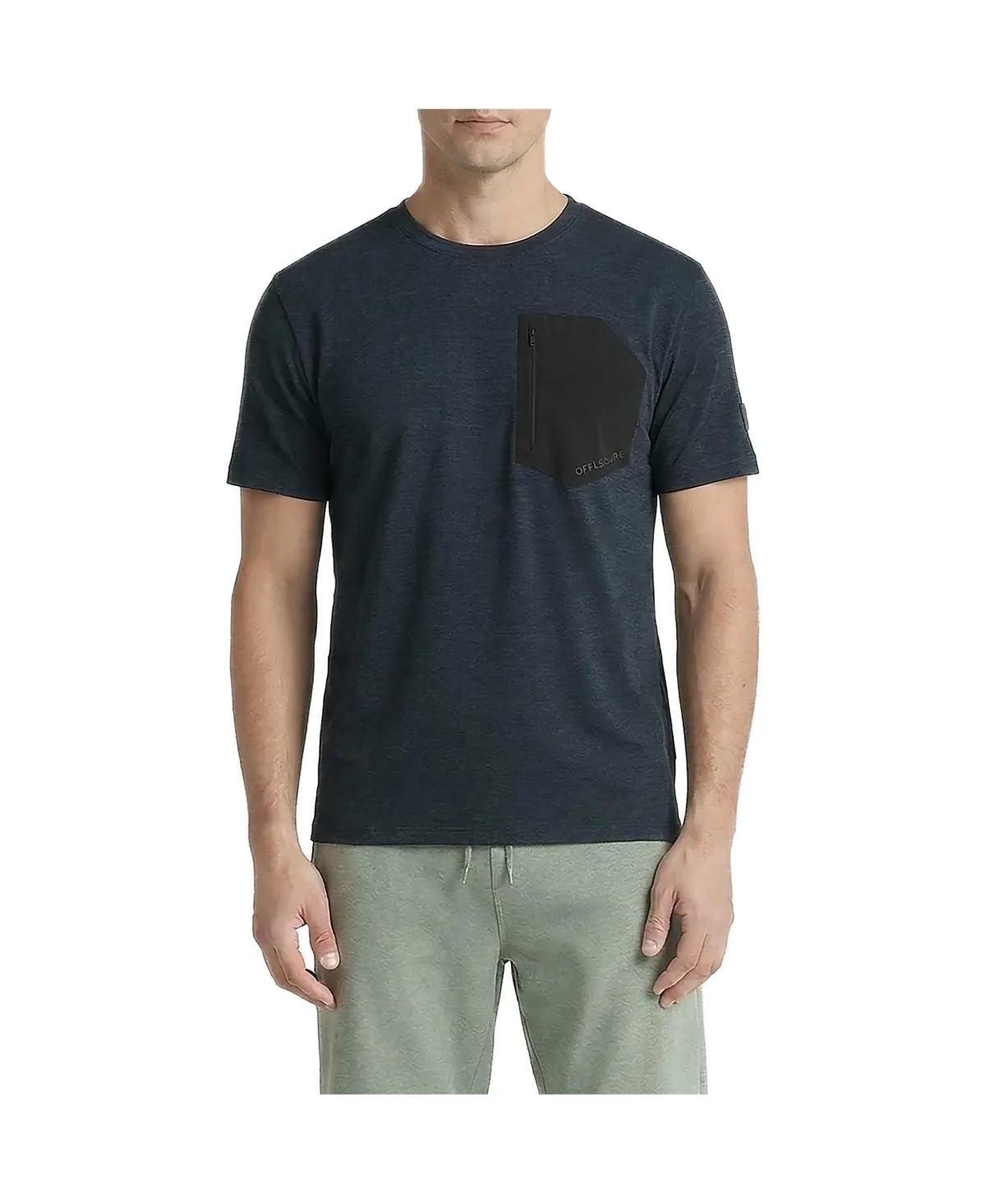 Office-Leisure Collection Jersey Short Sleeve Tee with Zip Pocket by Level 7