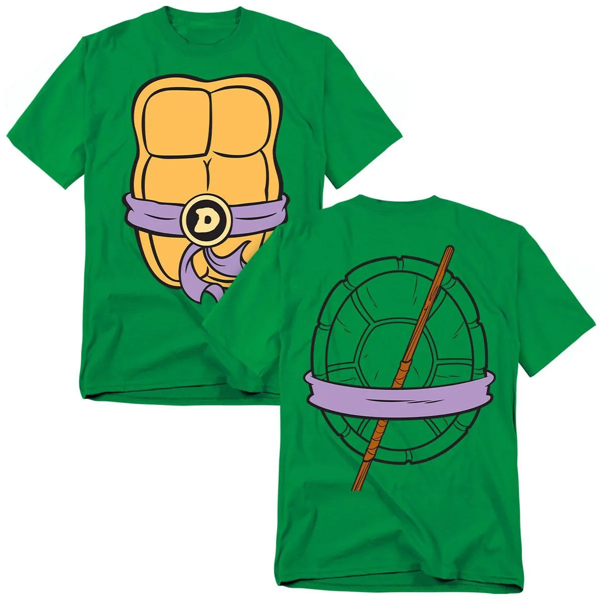 Donatello Shell Front Back T-Shirt by Teenage Mutant Ninja Turtles