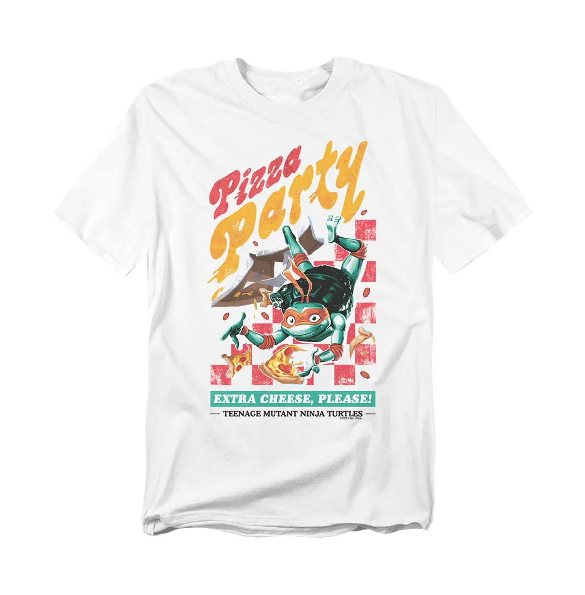 Logovision Tmnt Mutant Mayhem Mikey Pizza Party T-Shirt by Teenage Mutant Ninja Turtles